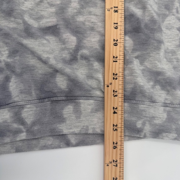 Athleta Sweatshirt Women Medium Gray Studio To Street Tie Dye Relaxed Stretch - Picture 11 of 12